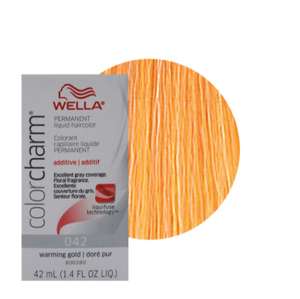 Wella Colorcharm Permanent Liquid Hair Color 042 Warming Gold