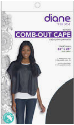 Diane Comb-Out Cape Black 32”x26”