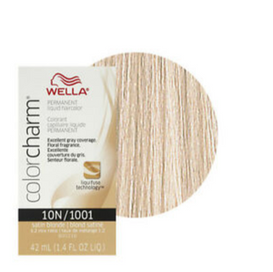 Wella Colorcharm Permanent Liquid Hair Color 10N/1001 Satin Blonde