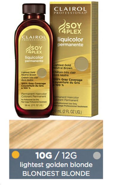 Clairol Professional Soy 4Plex Liquicolor Permanent 10G/12G Lightest Golden Blonde