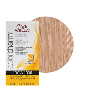 Wella Colorcharm Permanent Liquid Hair Color 10GV/1036 Honey Blonde