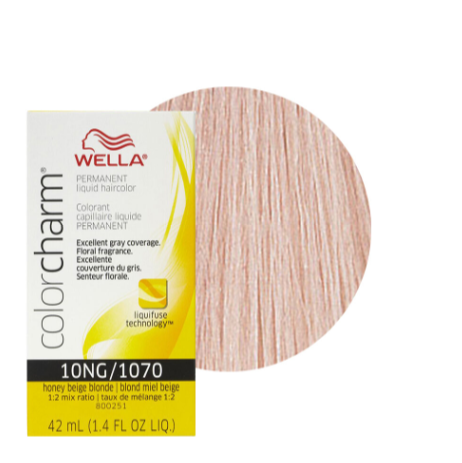 Wella Colorcharm Permanent Liquid Hair Color 10NG/1070 Honey Beige Blonde
