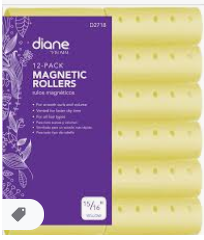 Diane 12-Pack Magnetic Rollers 15/16" Yellow