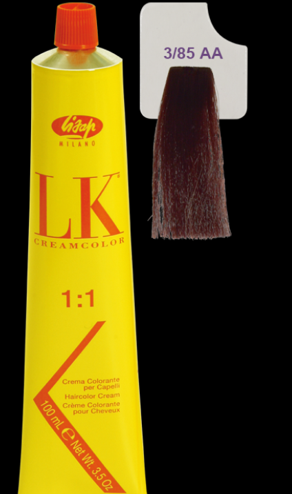 LK Cream Color 3/85 AA Dark Violet Red Brown