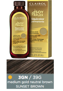 Clairol Professional Soy 4Plex Liquicolor Permanent 3GN/39G Medium Gold Neutral Brown