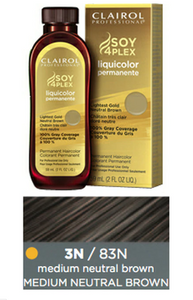 Clairol Professional Soy 4Plex Liquicolor Permanent Gray Busters N 3N/83N Medium Neutral Brown