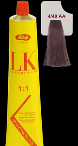 LK Cream Color 4/48 AA Medium Mahogany Violet Brown