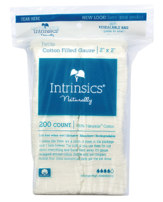 Intrinsics Naturally 2” x 2” 100% Cotton Wipes