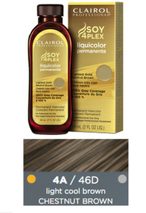 Clairol Professional Soy 4Plex Liquicolor Permanent 4A/46D Light Cool Brown
