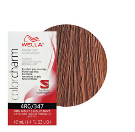 Wella Colorcharm Permanent Liquid Hair Color 4RG/347 Dark Auburn