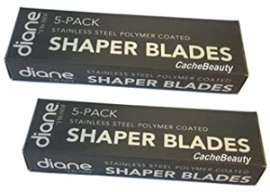 Diane Stainless Steel Polymer Coated Shaper Blades - 5 Pack