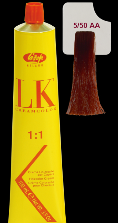 LK Cream Color 5/50 AA Light Red Natural Brown
