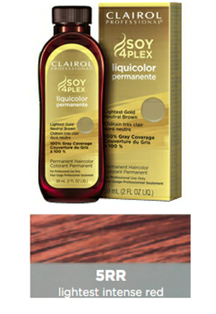 Clairol Professional Soy 4Plex Liquicolor Permanent 5RR Lightest Intense Red