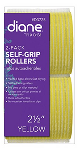 Diane 2-Pack Self Grip Rollers 2 1/2" Yellow