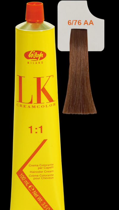 LK Cream Color 6/76 Dark Beige Copper Blonde