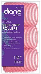 Diane 3-Pack Self Grip Rollers 1 3/4" Pink