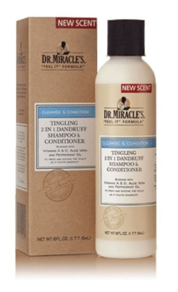 Dr. Miracle's Tingling 2 in 1 Dandruff Shampoo and Conditioner