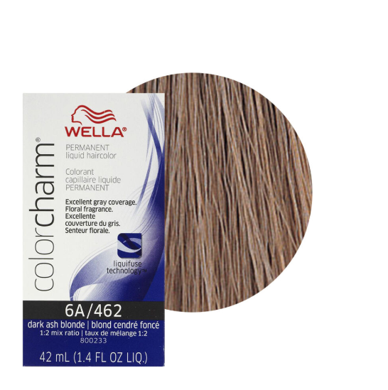 Wella Colorcharm Permanent Liquid Hair Color 6A/462 Dark Ash Blonde