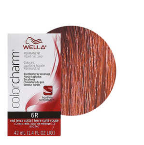 Wella Colorcharm Permanent Liquid Hair Color 6R Red Terra Cotta