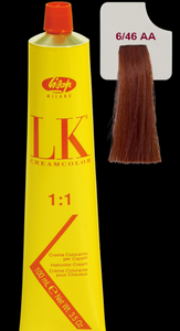 LK Cream Color 6/46 AA Dark Mahogany Copper Blonde