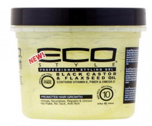 ECO Style Professional Styling Gel BlackCastor & Flaxseed Oil Max Hold 10