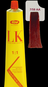 LK Cream Color 7/58 AA Medium Red Violet Blonde