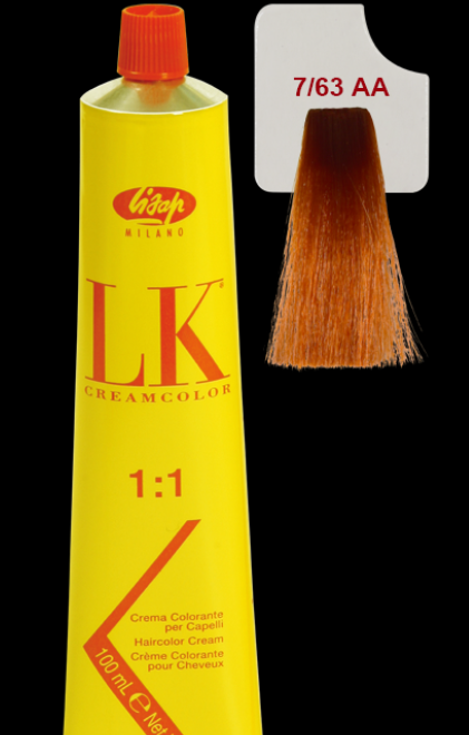 LK Cream Color 7/63 AA Medium Copper Golden Blonde