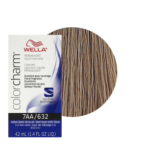 Wella Colorcharm Permanent Liquid Hair Color 7AA/632 Medium Blonde Intense Ash