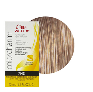 Wella Colorcharm Permanent Liquid Hair Color 7NG Medium Beige Blond