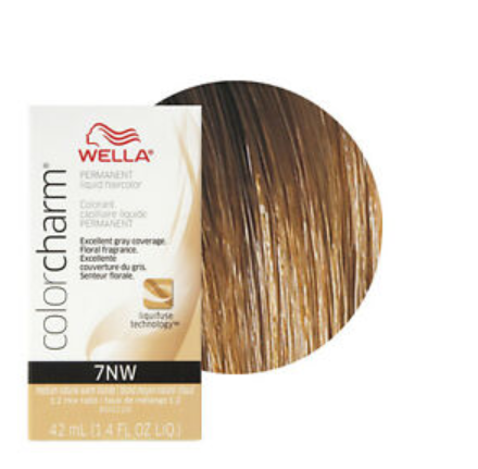 Wella Colorcharm Permanent Liquid Hair Color 7NW Medium Natural Warm Blonde
