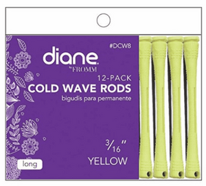 Diane 1 Dozen Cold Wave Rods 3/16" Yellow