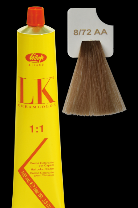 LK Cream Color 8/72 Light Beige Ash Blonde