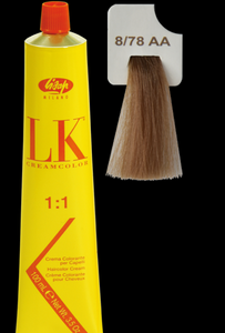 LK Cream Color 8/78 AA Light Beige Violet Blonde