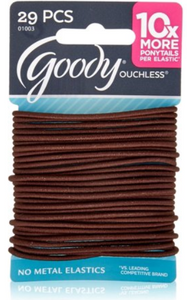 Goody Ouchless 29 Piece Brown Ponytails Fine Hair