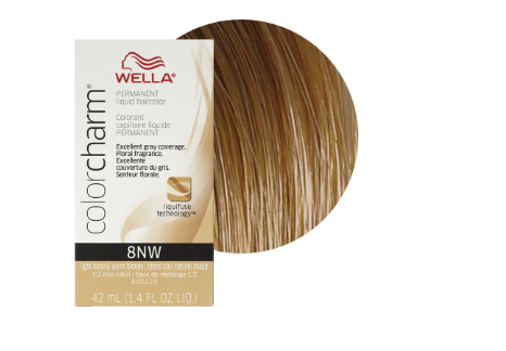 Wella Colorcharm Permanent Liquid Hair Color 8NW Light Natural Warm Blonde
