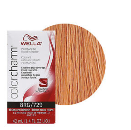 Wella Colorcharm Permanent Liquid Hair Color 8RG/729 Titan Red Blonde