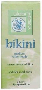 Clean + Easy Bikini Medium Roller-Heads 3 pack