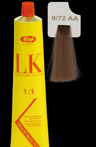 LK Cream Color 9/72 AA Very Light Beige Ash Blonde