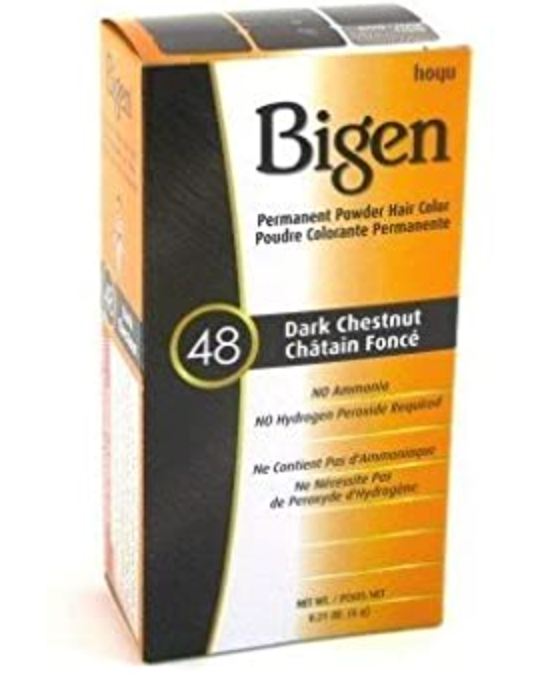 Bigen Permanent Powder Hair Color 48 Dark Chestnut