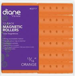 Diane 12-Pack Magnetic Rollers 13-16" Orange