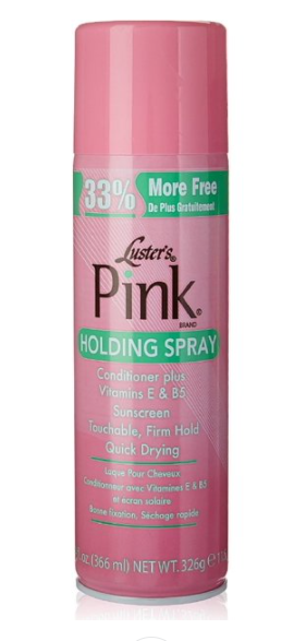 Luster's pink Holding Spray