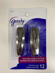 Goody 12 Pack Styling Snap Clips