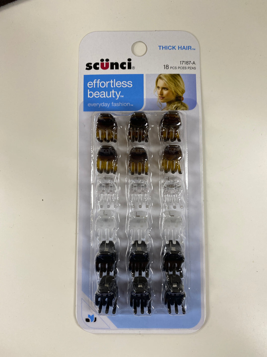 Scunci Effortless Beauty 18 Piece Small Claw Clips