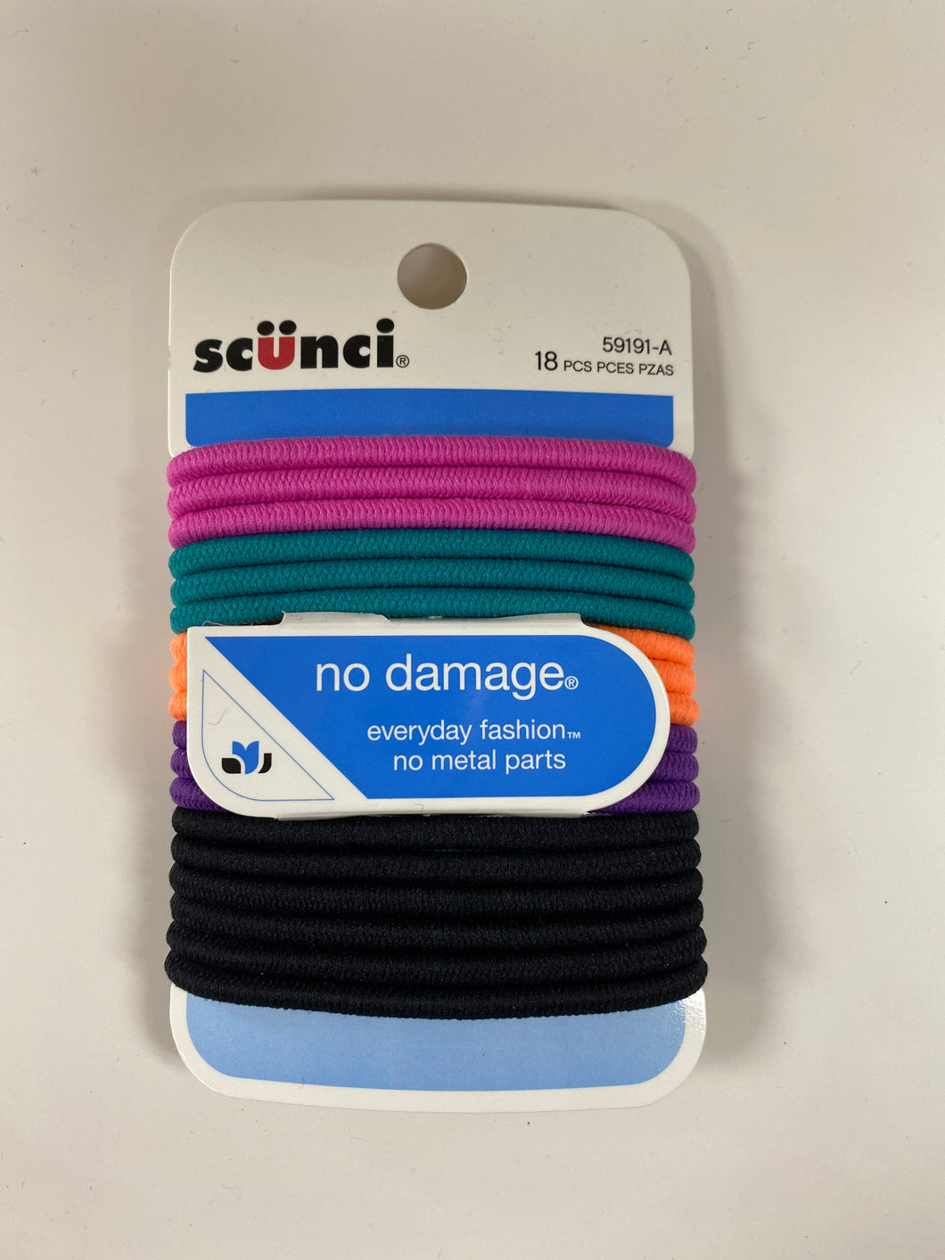 Scunci No Damage 18 Piece Hair Ties Multicolored