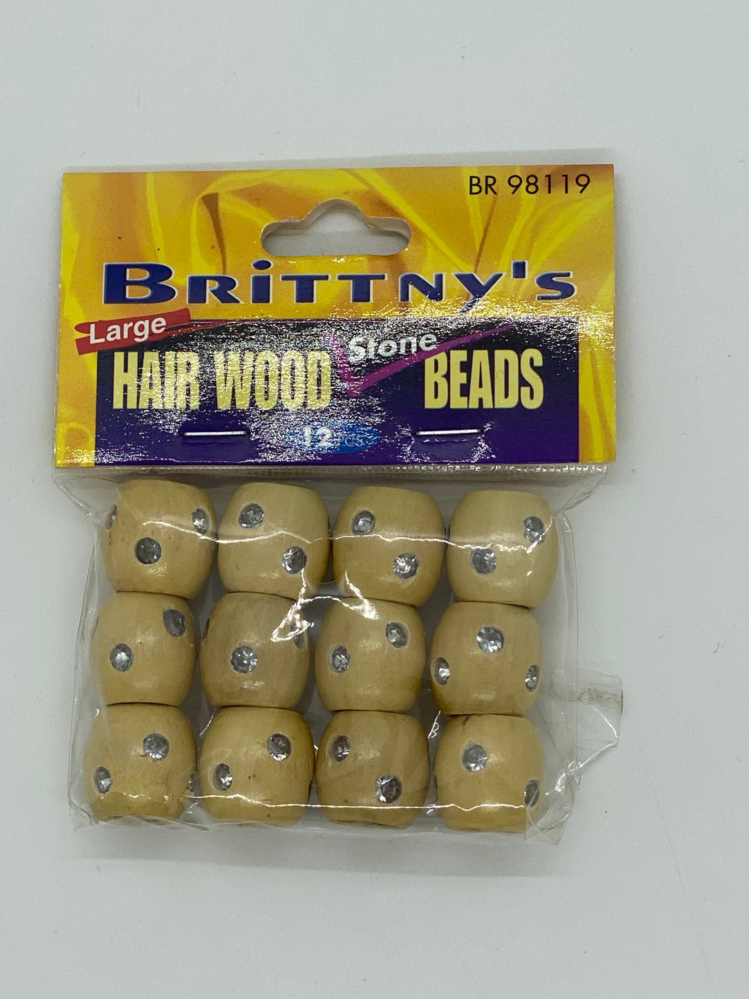 Brittany’s large wood stone beads
