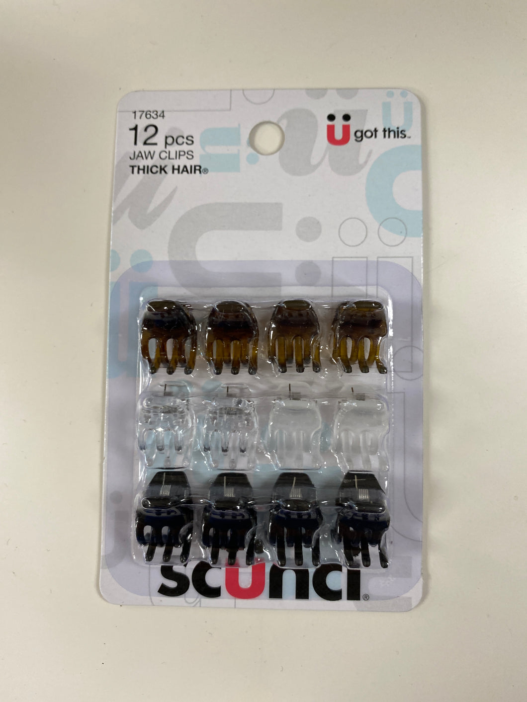 Scunci 12 Piece Small Jaw Clips