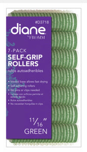 Diane 7-Pack Self Grip Rollers 11/16" Green