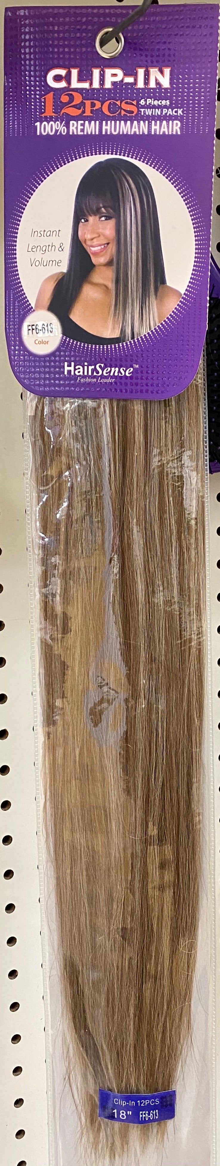 Hair Sense 6 Piece Clip In 100% Remi Human Hair
