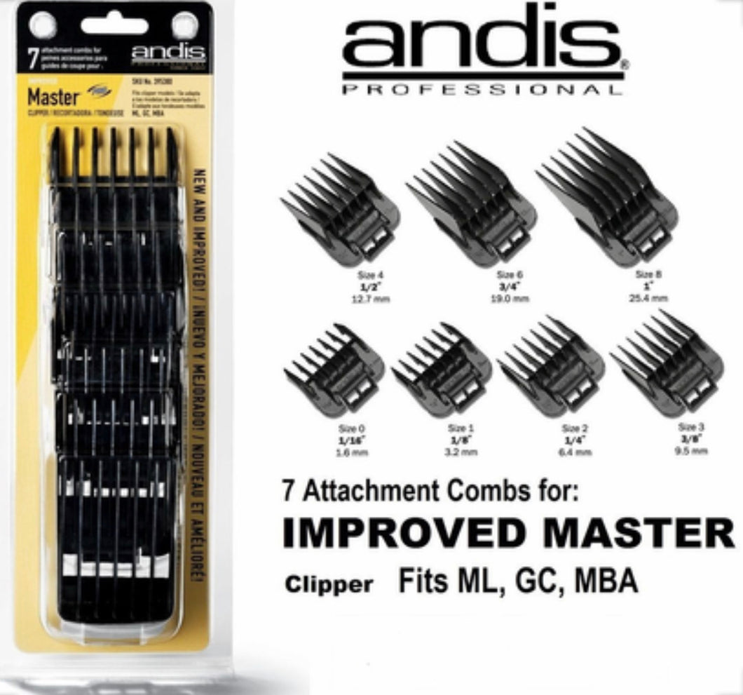 Andis 7 Attachment Combs for Clipper