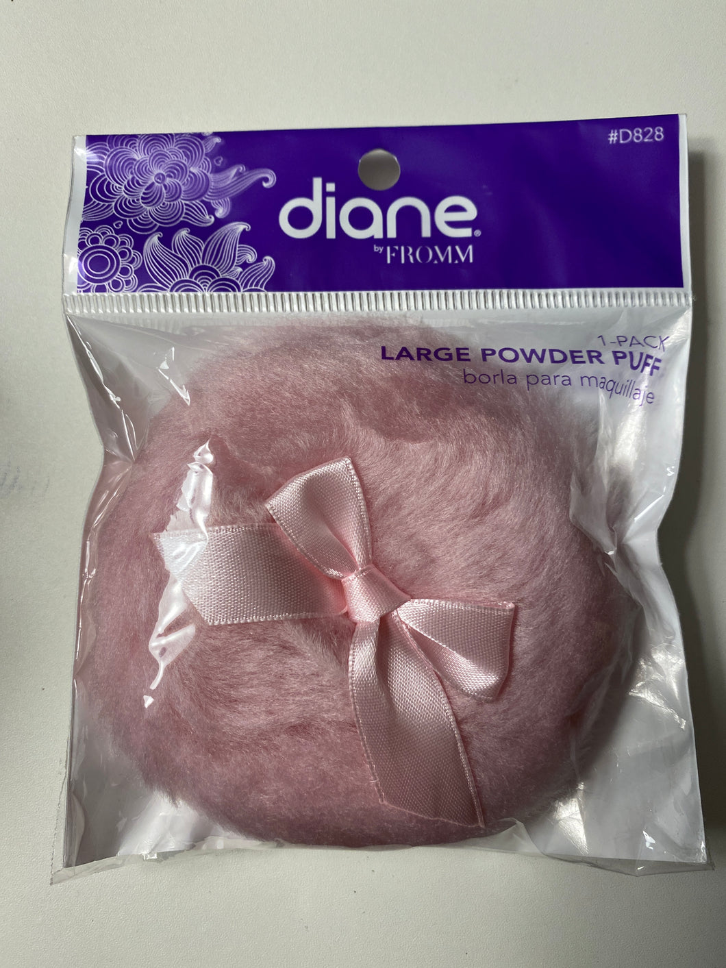 Diane Large Powder Puff 1 pack - pink